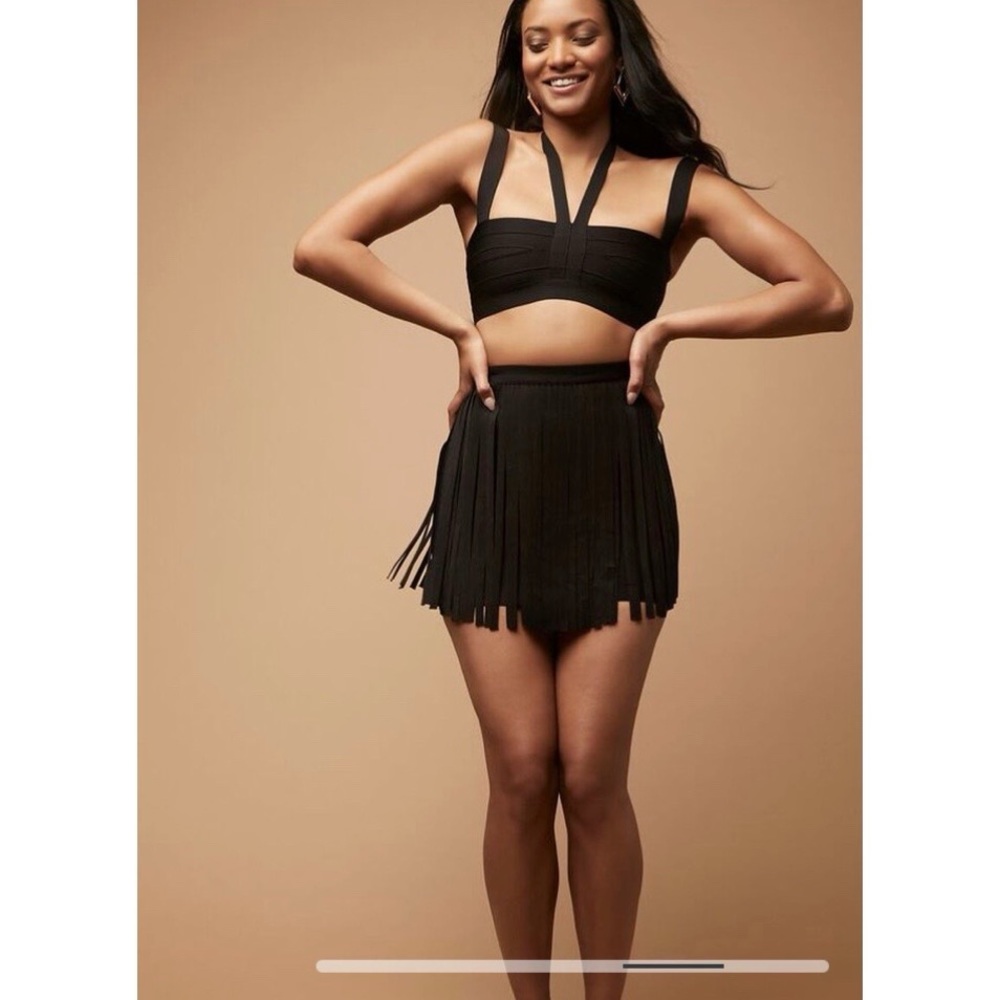 Hervé Léger x Forever 21 collection knit bandage mini skirt